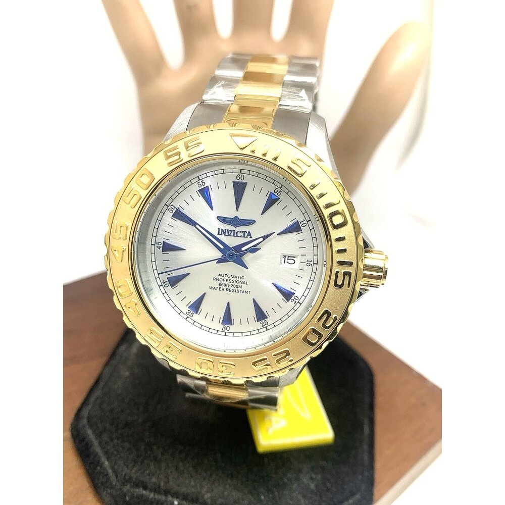 Invicta Men's Watch 2307 Ocean Ghost Automatic Silver Dial Two Tone Steel 47mm